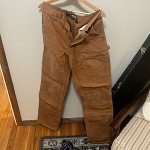 Carhartt double knee duck pants. Size 30x34